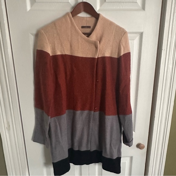 Cullen Wool Blend Cardigan Sweater Women’s Small  striped fisherman aesthetic - Picture 1 of 10